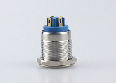 Commutatore di pulsante del supporto del pannello di risistemazione LED di auto 19mm Pin Terminal Silver Alloy 1NO
