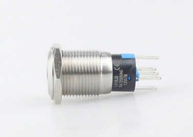 supporto 110V 220V Dot Type del pannello illuminato metallo del commutatore di risistemazione del pulsante di 16mm