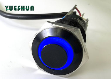 L'alto commutatore di pulsante capo LED si è illuminato, commutatore di pulsante di alluminio di acciaio inossidabile