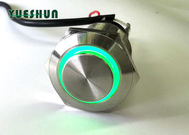 Il commutatore di pulsante del metallo LED si è illuminato, interruttore on-off del pulsante dell'automobile LED