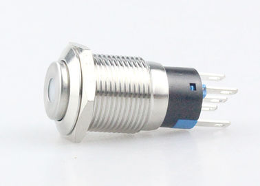 Commutatore di pulsante del metallo di Dot Type LED, 5 pesi di Pin Push Button Switch Light