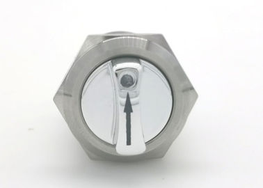 Anti commutatore di pulsante del vandalo di colore d'argento, commutatore rotante illuminato metallo