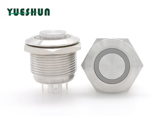 qualità  19mm Stainless Steel Push Button Switch , Round Momentary Push Button Switch Fabbrica