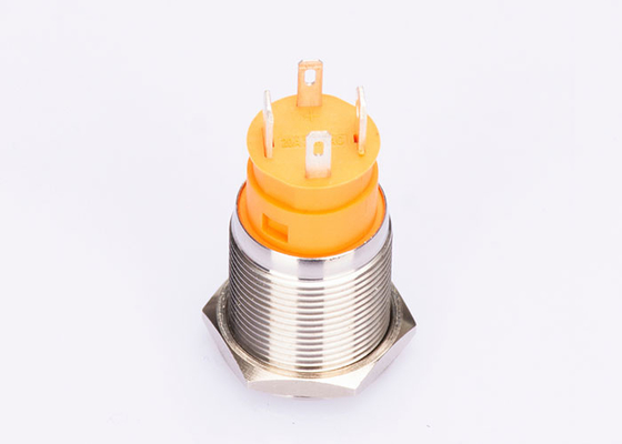 simbolo 19mm 20amp di Marine Push Button Switch Power del crogiolo di acciaio inossidabile 316l con luce