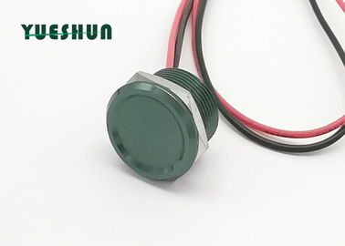 Commutatore piezo-elettrico impermeabile di tocco, corpo di alluminio di colore verde del commutatore di pulsante