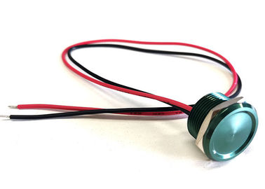 Commutatore piezo-elettrico impermeabile di tocco, corpo di alluminio di colore verde del commutatore di pulsante