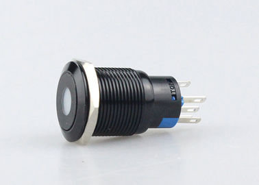 Commutatore di pulsante di alluminio del supporto del pannello, interruttore on-off del pulsante del LED giallo arancione