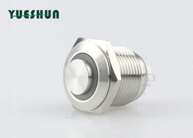 12 testa Ring Type del supporto del pannello del commutatore di pulsante di acciaio inossidabile di volt LED 16mm alta