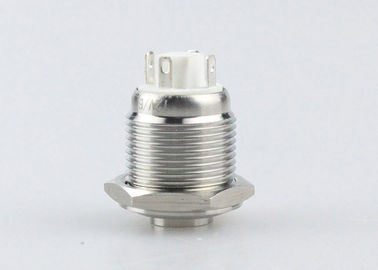 12 testa Ring Type del supporto del pannello del commutatore di pulsante di acciaio inossidabile di volt LED 16mm alta