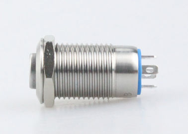 commutatore di pulsante del metallo di 12mm LED 12V 36V, commutatore di pulsante momentaneo illuminato