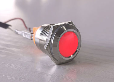 Anti produttore blu rosso dell'indicatore luminoso del metallo LED del commutatore di pulsante del vandalo del LED 12mm 16mm