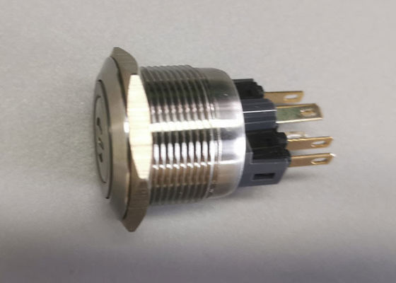 5A anti commutatore di pulsante di alluminio del vandalo dell'anello LED 22mm